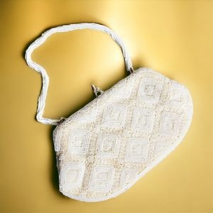 Vintage Beaded Mini Clutch Bag